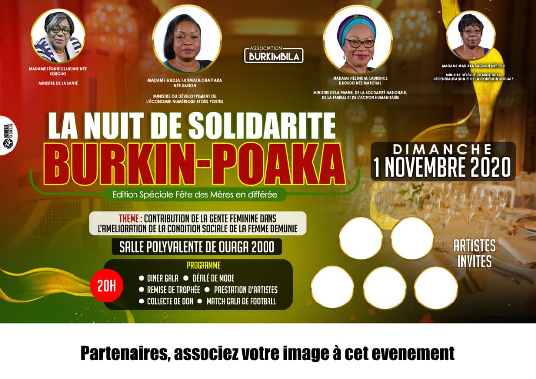 Nuit de solidarité Burkin-Poaka : Pour venir en aide aux femmes « démunies » 