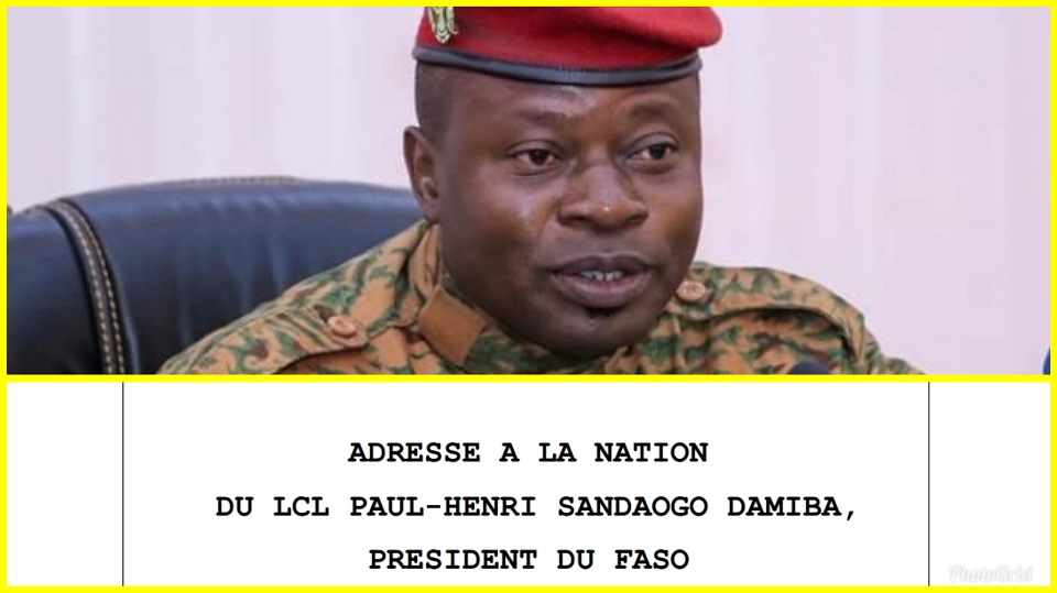 Adresse à la nation du président du Faso : Voici le message en intégralité